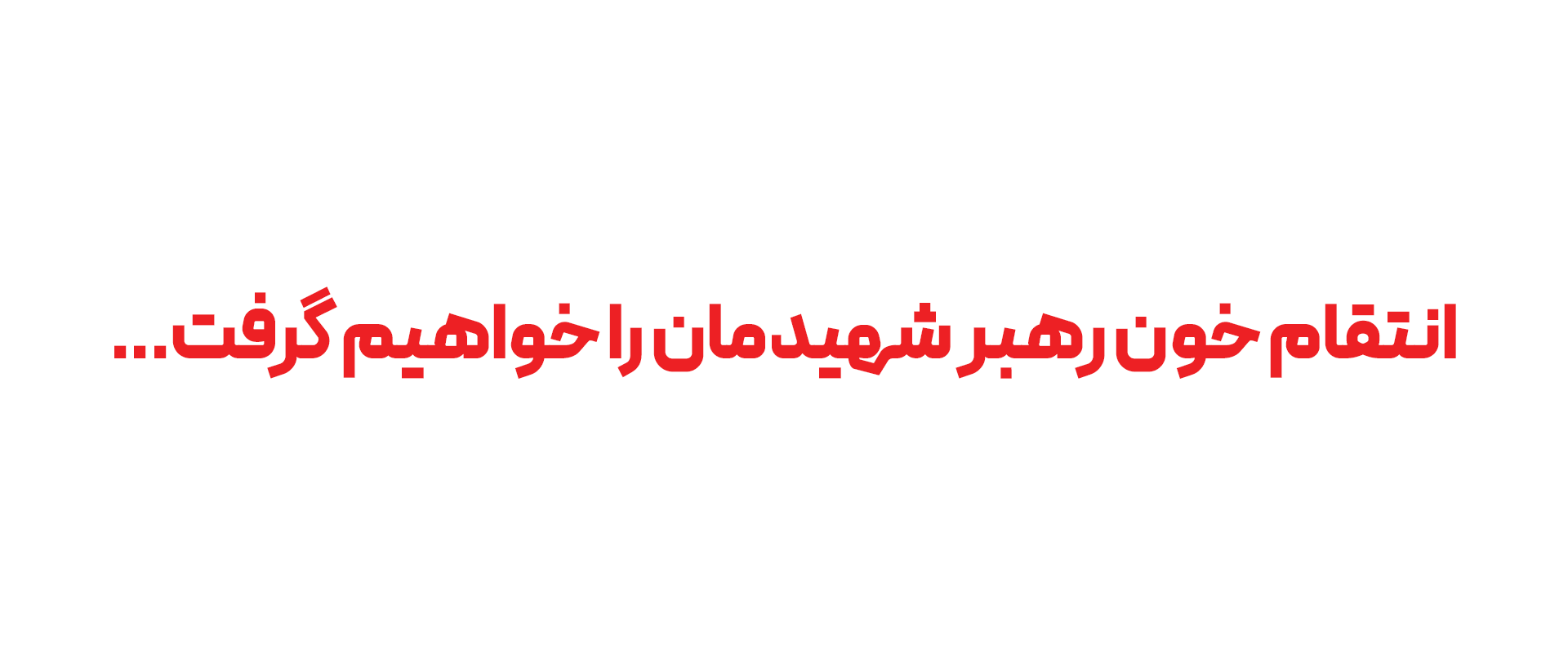 انتقام خون رهبر شهیدمان را خواهیم گرفت