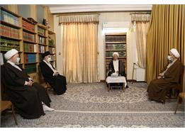 دیدار اعضای شورای عالی حوزه‌های علمیه با حضرت آیت الله العظمی مکارم شیرازی