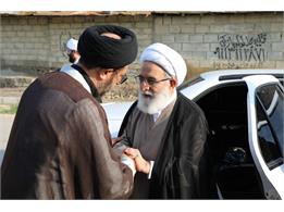 دیدار آیت الله شب‌زنده‌دار با خانواده روحانی شهید سید رضا ابراهیمی